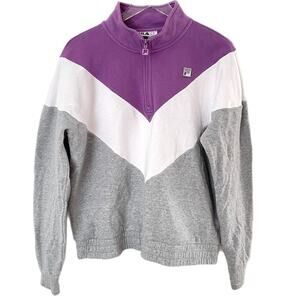 Fila Pullover Half Zip Sweatshirt Sz XL